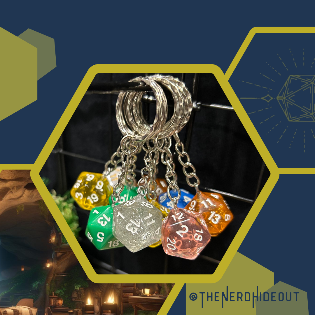 D20 Keyring - Assorted